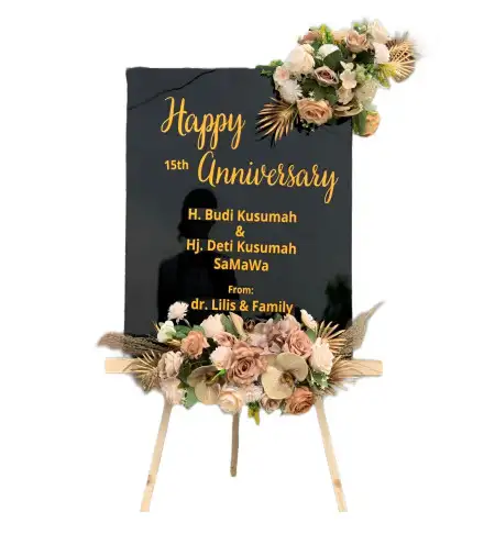 Papan Bunga Akrilik Merlung