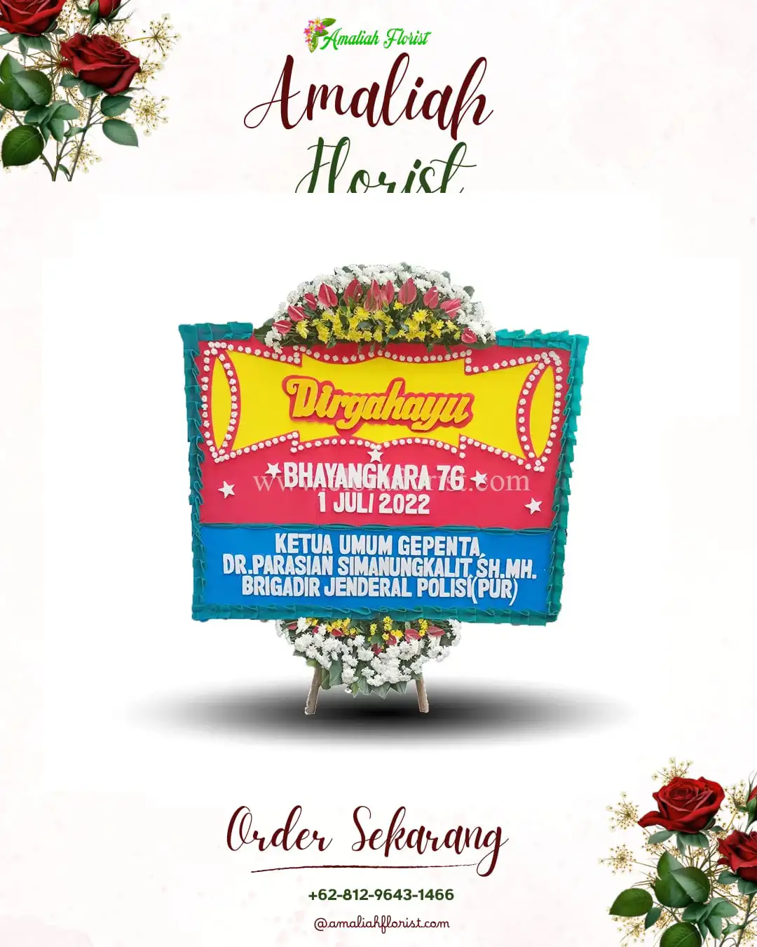 Papan Bunga HUT Ulang Tahun Merlung